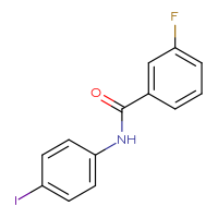 Chemical structure of 3-fluoro-N-(4-iodophenyl)benzamide - CSSB00000250625