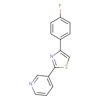 Chemical structure of 3-[4-(4-fluorophenyl)-1,3-thiazol-2-yl]pyridine - CSSB00026473788