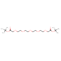 Chemical structure of 1,17-di-tert-butyl 3,6,9,12,15-pentaoxaheptadecanedioate - CSSB03436546615