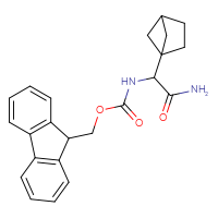 Chemical structure of (9H-fluoren-9-yl)methyl N-({bicyclo[2.1.1]hexan-1-yl}(carbamoyl)methyl)carbamate - CSSB21043413268