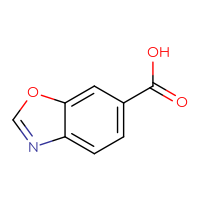 Chemical structure of 1,3-benzoxazole-6-carboxylic acid - CSSB00000750374