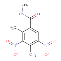 Chemical structure of N,2,4-trimethyl-3,5-dinitrobenzamide - CSSB02002579842