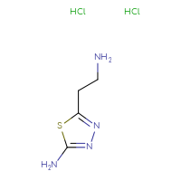 Chemical structure of 5-(2-aminoethyl)-1,3,4-thiadiazol-2-amine dihydrochloride - CSSB00015185388