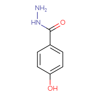 Chemical structure of 4-hydroxybenzohydrazide - CSSB00000185078