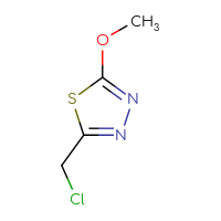 Chemical structure of 2-(chloromethyl)-5-methoxy-1,3,4-thiadiazole - CSSB00000744270