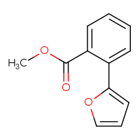 Chemical structure of methyl 2-(furan-2-yl)benzoate - CSSB00000034348