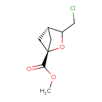 Chemical structure of methyl (1s,4s)-3-(chloromethyl)-2-oxabicyclo[2.1.1]hexane-1-carboxylate - CSSB21246285995