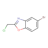 Chemical structure of 5-bromo-2-(chloromethyl)-1,3-benzoxazole - CSSB00000730559