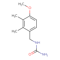 Chemical structure of [(4-methoxy-2,3-dimethylphenyl)methyl]urea - CSSB00010904867
