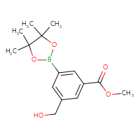 Chemical structure of methyl 3-(hydroxymethyl)-5-(4,4,5,5-tetramethyl-1,3,2-dioxaborolan-2-yl)benzoate - CSSB03436548302