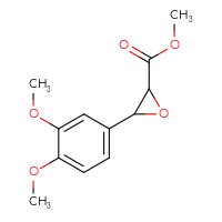 Chemical structure of methyl 3-(3,4-dimethoxyphenyl)oxirane-2-carboxylate - CSSB14823724886