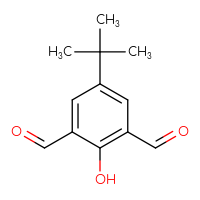 Chemical structure of 5-tert-butyl-2-hydroxybenzene-1,3-dicarbaldehyde - CSSB00000011320