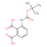 Chemical structure of 3-{[(tert-butoxy)carbonyl]amino}benzene-1,2-dicarboxylic acid - CSSB00010005260