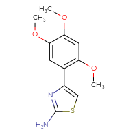 Chemical structure of 4-(2,4,5-trimethoxyphenyl)-1,3-thiazol-2-amine - CSSB00001920947