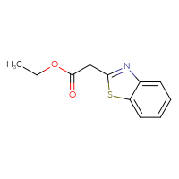 Chemical structure of ethyl 2-(1,3-benzothiazol-2-yl)acetate - CSSB00000193824