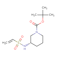 Chemical structure of tert-butyl (3S)-3-ethenesulfonamidopiperidine-1-carboxylate - CSSB00153713750