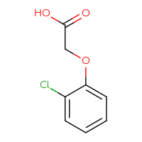 Chemical structure of 2-(2-chlorophenoxy)acetic acid - CSSB00000185159