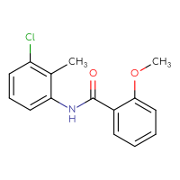 Chemical structure of N-(3-chloro-2-methylphenyl)-2-methoxybenzamide - CSSB00046165943