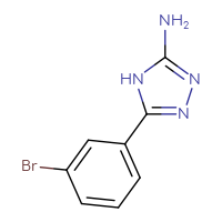 Chemical structure of 5-(3-bromophenyl)-4H-1,2,4-triazol-3-amine - CSSB00000215617