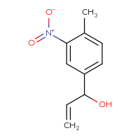 Chemical structure of 1-(4-methyl-3-nitrophenyl)prop-2-en-1-ol - CSSB00103139920