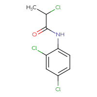 Chemical structure of 2-chloro-N-(2,4-dichlorophenyl)propanamide - CSSB00000182885