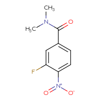 Chemical structure of 3-fluoro-N,N-dimethyl-4-nitrobenzamide - CSSB00011728637