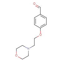 Chemical structure of 4-[2-(morpholin-4-yl)ethoxy]benzaldehyde - CSSB00000301072