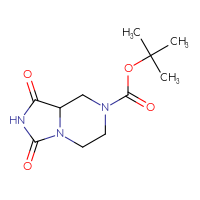 Chemical structure of tert-butyl 1,3-dioxo-octahydroimidazo[1,5-a]pyrazine-7-carboxylate - CSSB00016143166