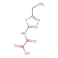 Chemical structure of [(5-ethyl-1,3,4-thiadiazol-2-yl)carbamoyl]formic acid - CSSB00011935060