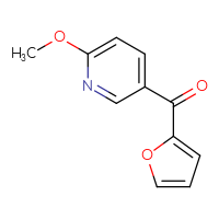 Chemical structure of 5-(furan-2-carbonyl)-2-methoxypyridine - CSSB00012352497