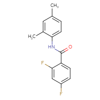 Chemical structure of N-(2,4-dimethylphenyl)-2,4-difluorobenzamide - CSSB00027985298