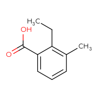 Chemical structure of 2-ethyl-3-methylbenzoic acid - CSSB00009911031