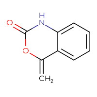 Chemical structure of 4-methylidene-2,4-dihydro-1H-3,1-benzoxazin-2-one - CSSB00010538882