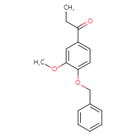 Chemical structure of 1-[4-(benzyloxy)-3-methoxyphenyl]propan-1-one - CSSB00029724444