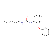 Chemical structure of 3-pentyl-1-(2-phenoxyphenyl)urea - CSSB00104383087