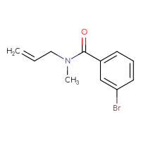 Chemical structure of 3-bromo-N-methyl-N-(prop-2-en-1-yl)benzamide - CSSB00013051651