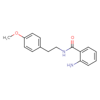 Chemical structure of 2-amino-N-[2-(4-methoxyphenyl)ethyl]benzamide - CSSB00000682449