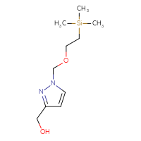 Chemical structure of (1-{[2-(trimethylsilyl)ethoxy]methyl}-1H-pyrazol-3-yl)methanol - CSSB00010985801