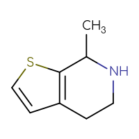 Chemical structure of 7-methyl-4H,5H,6H,7H-thieno[2,3-c]pyridine - CSSB00000030929