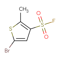 Chemical structure of 5-bromo-2-methylthiophene-3-sulfonyl fluoride - CSSB00024413780