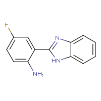 Chemical structure of 2-(1H-1,3-benzodiazol-2-yl)-4-fluoroaniline - CSSB00000521157
