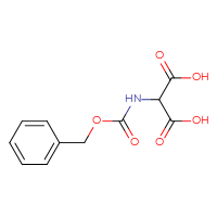 Chemical structure of 2-{[(benzyloxy)carbonyl]amino}propanedioic acid - CSSB00012356500