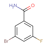 Chemical structure of 3-bromo-5-fluorobenzamide - CSSB00011280034