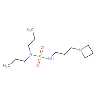 Chemical structure of {[3-(azetidin-1-yl)propyl]sulfamoyl}dipropylamine - CSMB06390558202