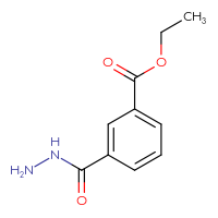 Chemical structure of ethyl 3-(hydrazinecarbonyl)benzoate - CSSB00010748812