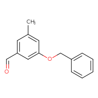 Chemical structure of 3-(benzyloxy)-5-methylbenzaldehyde - CSSB02495388811