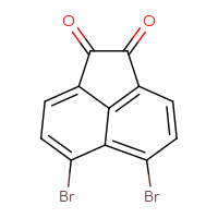 Chemical structure of 5,6-dibromo-1,2-dihydroacenaphthylene-1,2-dione - CSSB00020642639