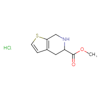 Chemical structure of methyl 4H,5H,6H,7H-thieno[2,3-c]pyridine-5-carboxylate hydrochloride - CSSB06744499973
