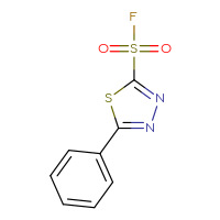 Chemical structure of 5-phenyl-1,3,4-thiadiazole-2-sulfonyl fluoride - CSSB00010129715