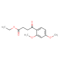 Chemical structure of ethyl 4-(2,4-dimethoxyphenyl)-4-oxobutanoate - CSSB00003205220